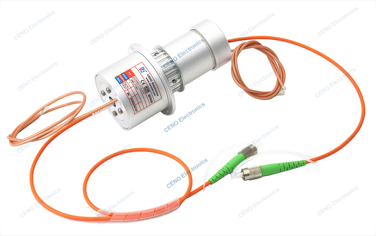 Power/Signal + Fiber Opticrotary joint