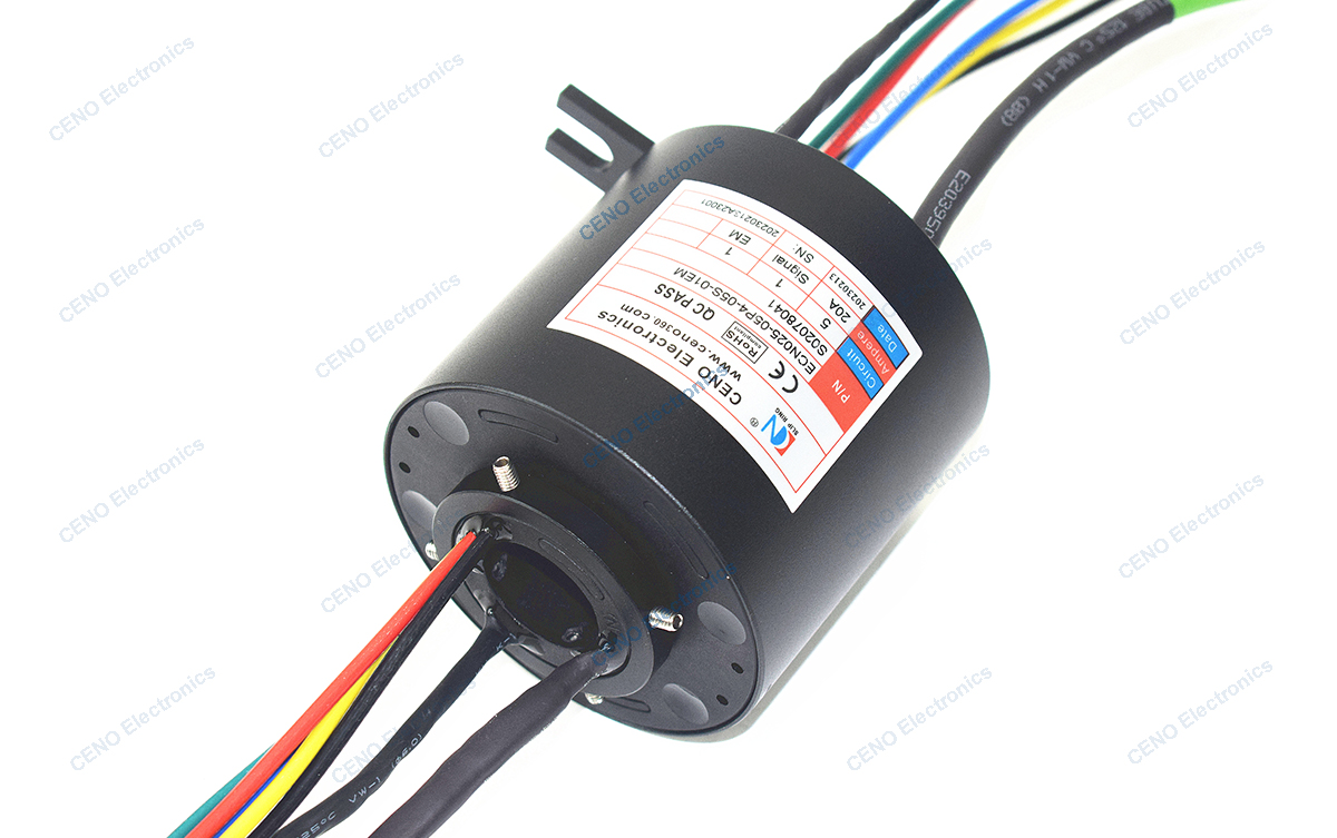 ECN025-05P4-05S-01EM Integrated Megabit Ethernet Slip Ring