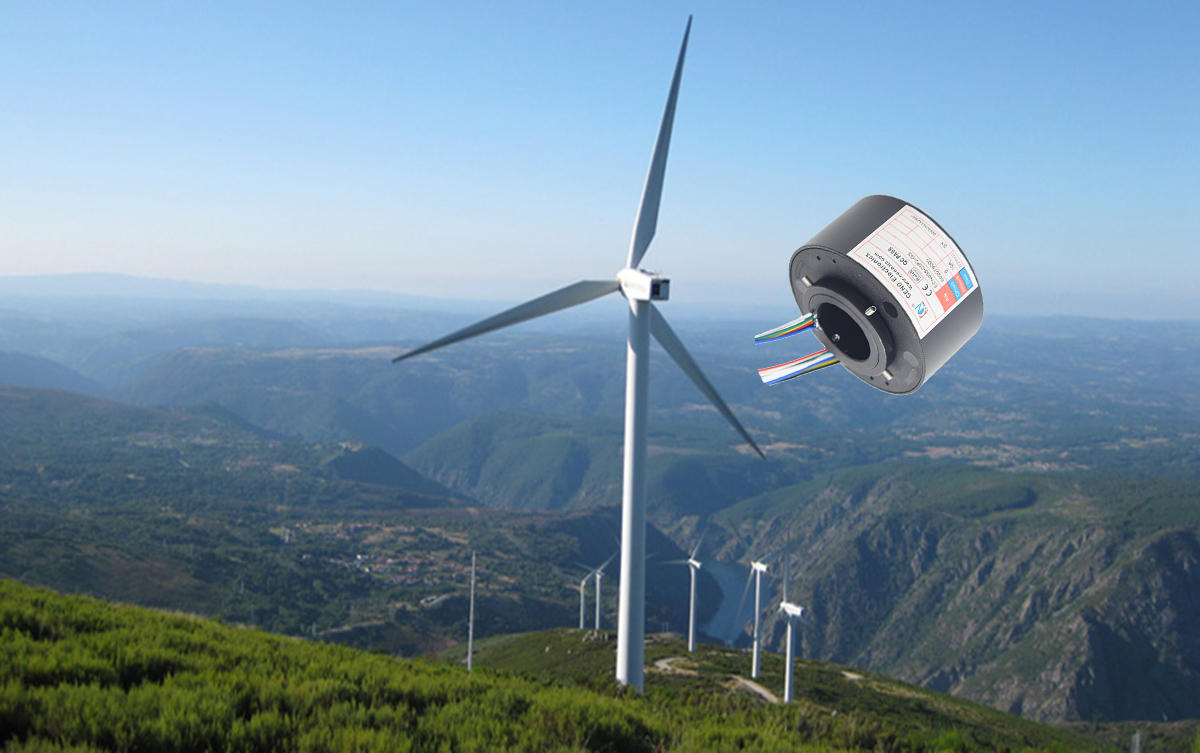How slip ring in wind turbine to create green electricity