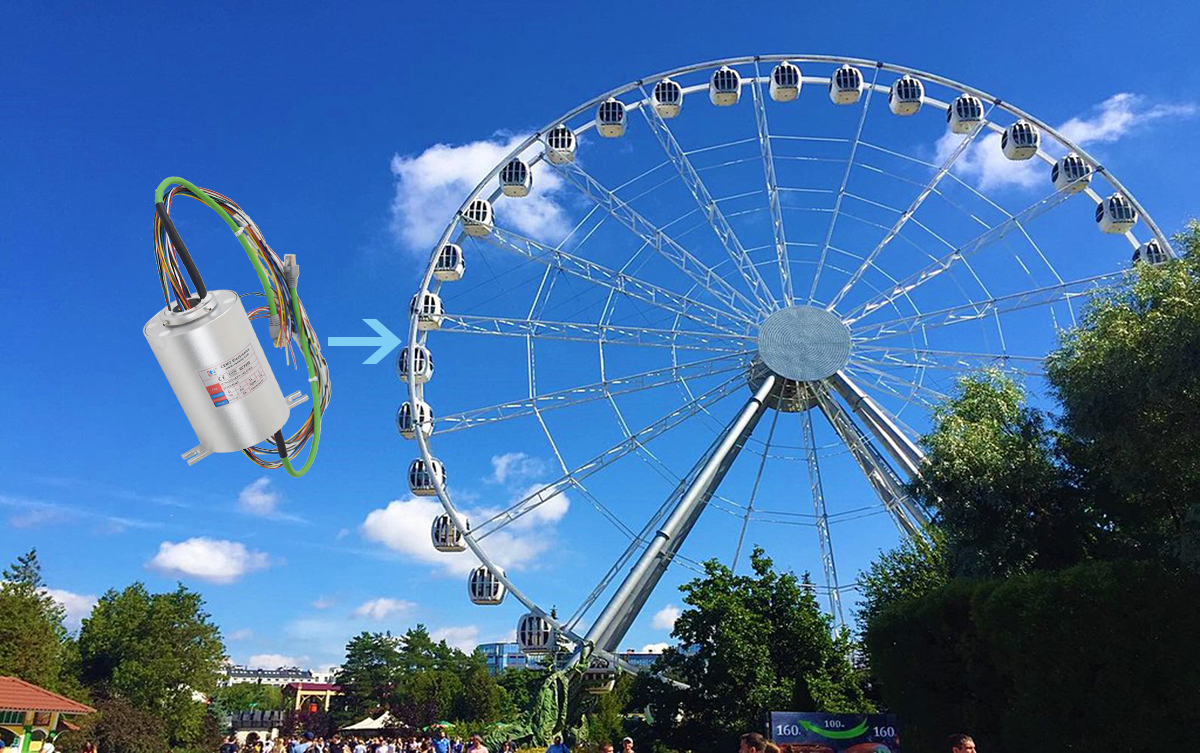 CENO through hols slip ring working principle in the Ferris Wheel