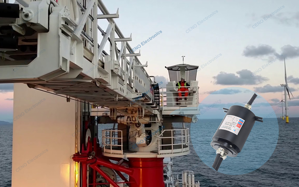 CENO marine slip ring apply to the ship trestle bridge