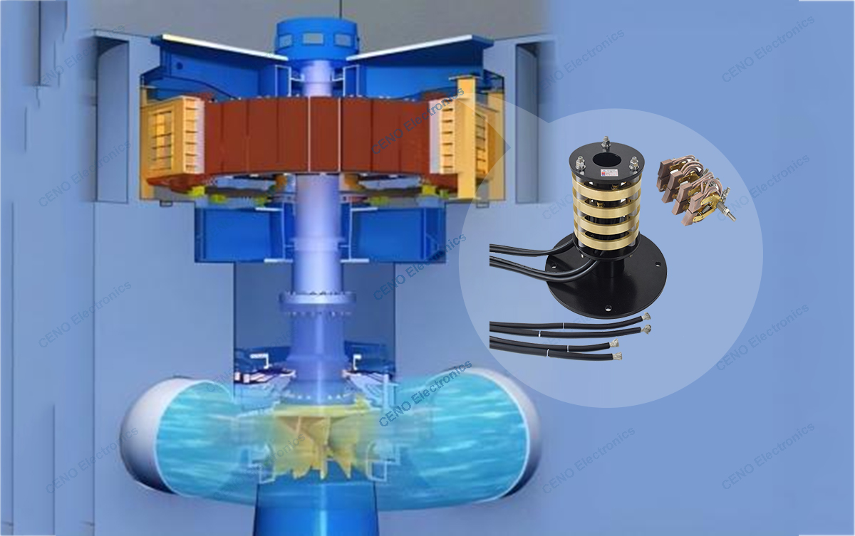 CENO New carbon brush slip ring apply to the hydroelectric generator