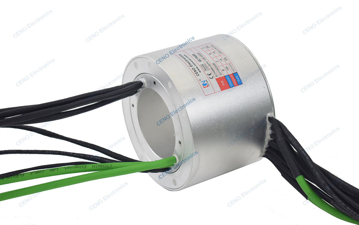 ECN065-08P2-10S-02EM  Low Temperature Ethernet Slip Ring