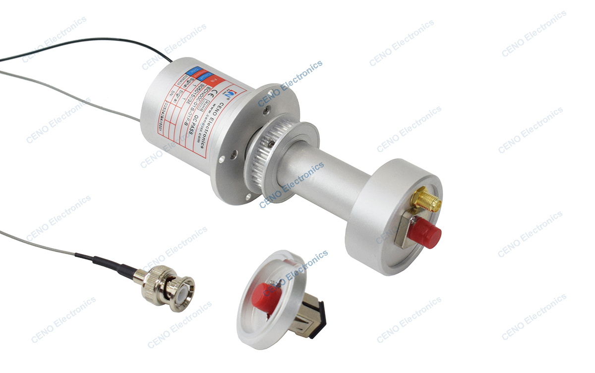 ECN000-01S-01F-B Integrate signal + fiber optic rotary joint