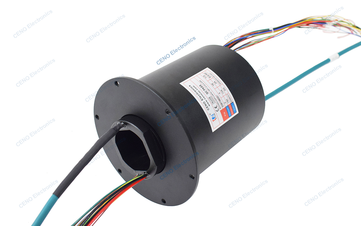 ECN000-02P3-04P2-16P1-01EG-03R Integrate power and RF Slip Ring