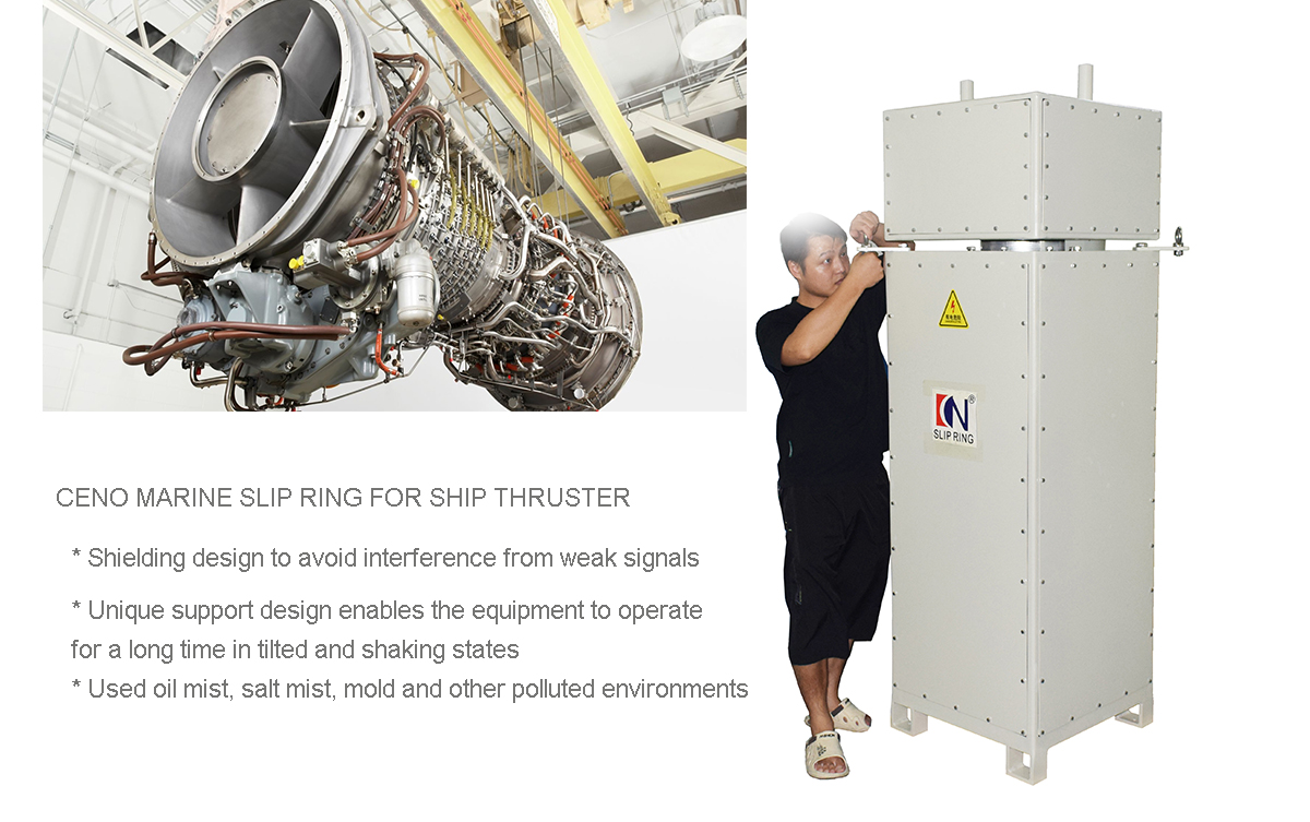 CENO Marine Slip Ring used in Ship Thruster