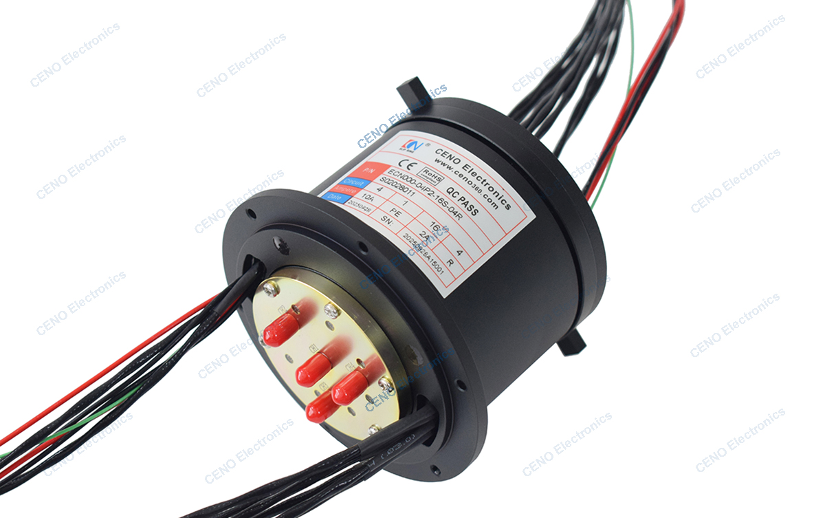 ECN000-04P2-16S-04R Integrate Power Signal + RF Slip Ring