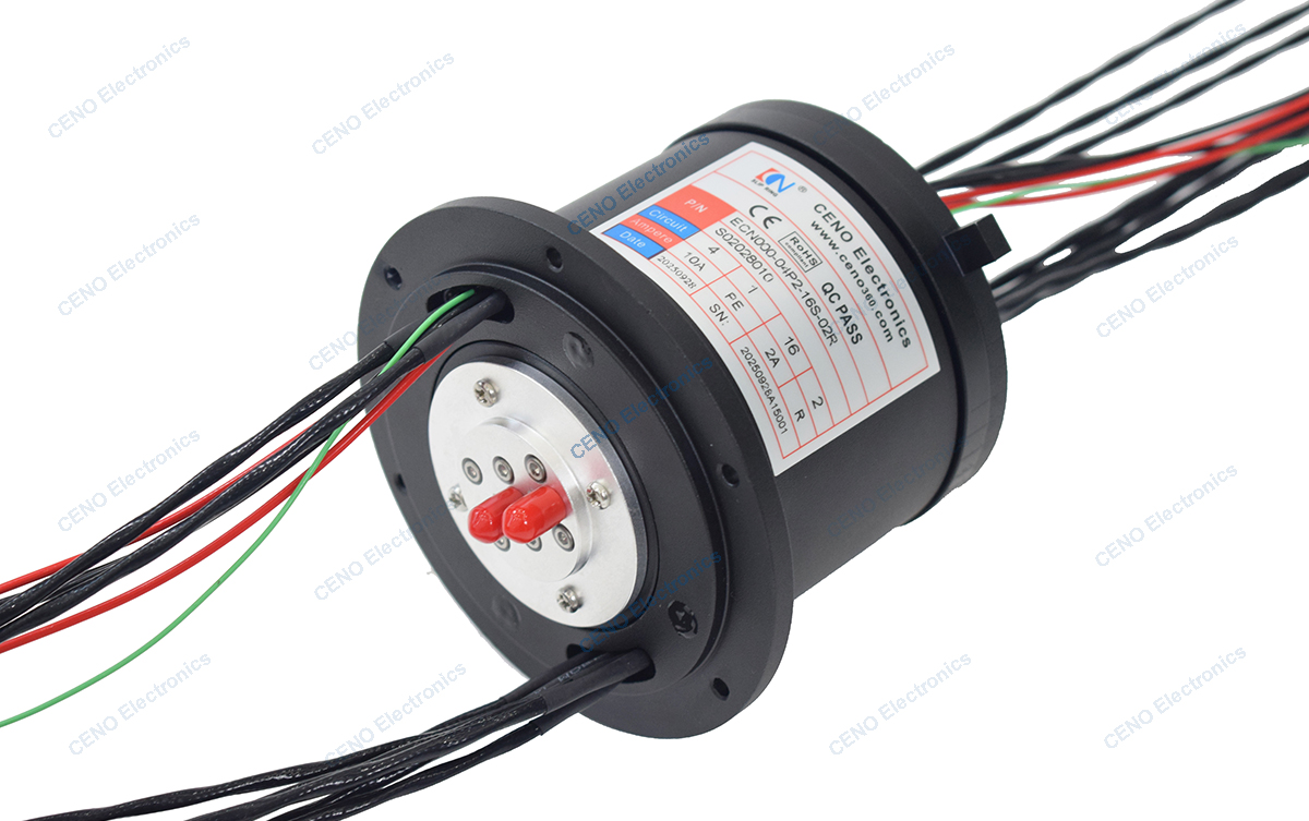 ECN000-04P2-16S-02R Integrate Power Signal + RF Slip Ring