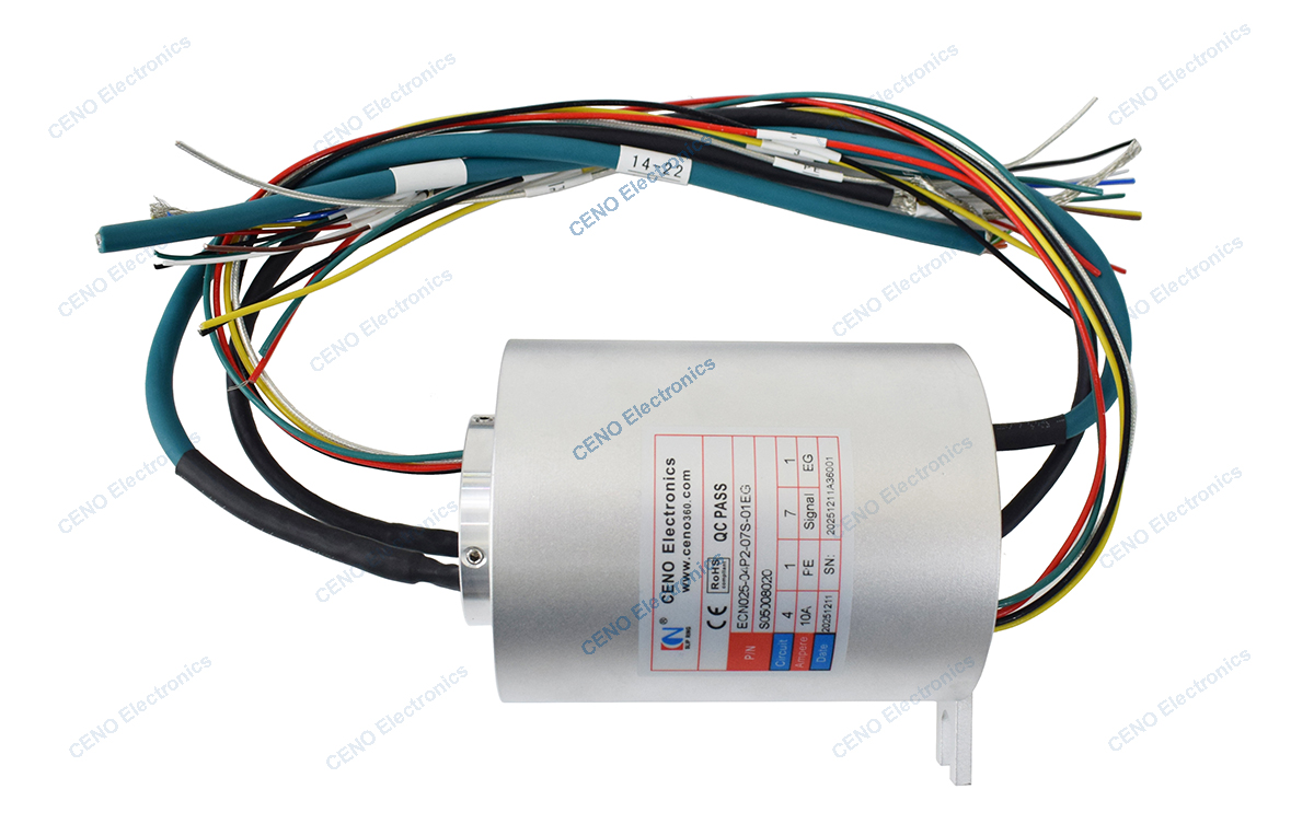 ECN025-04P2-07S-01EG  Ethernet Signal Slip Ring