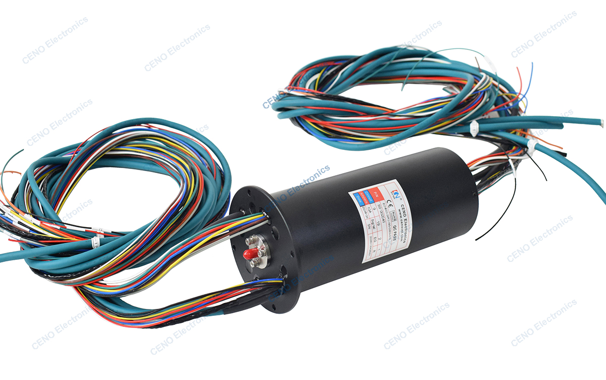 ECN000-09P2-19S-02EG-01R  Integrate Ethernet + RF Slip Ring