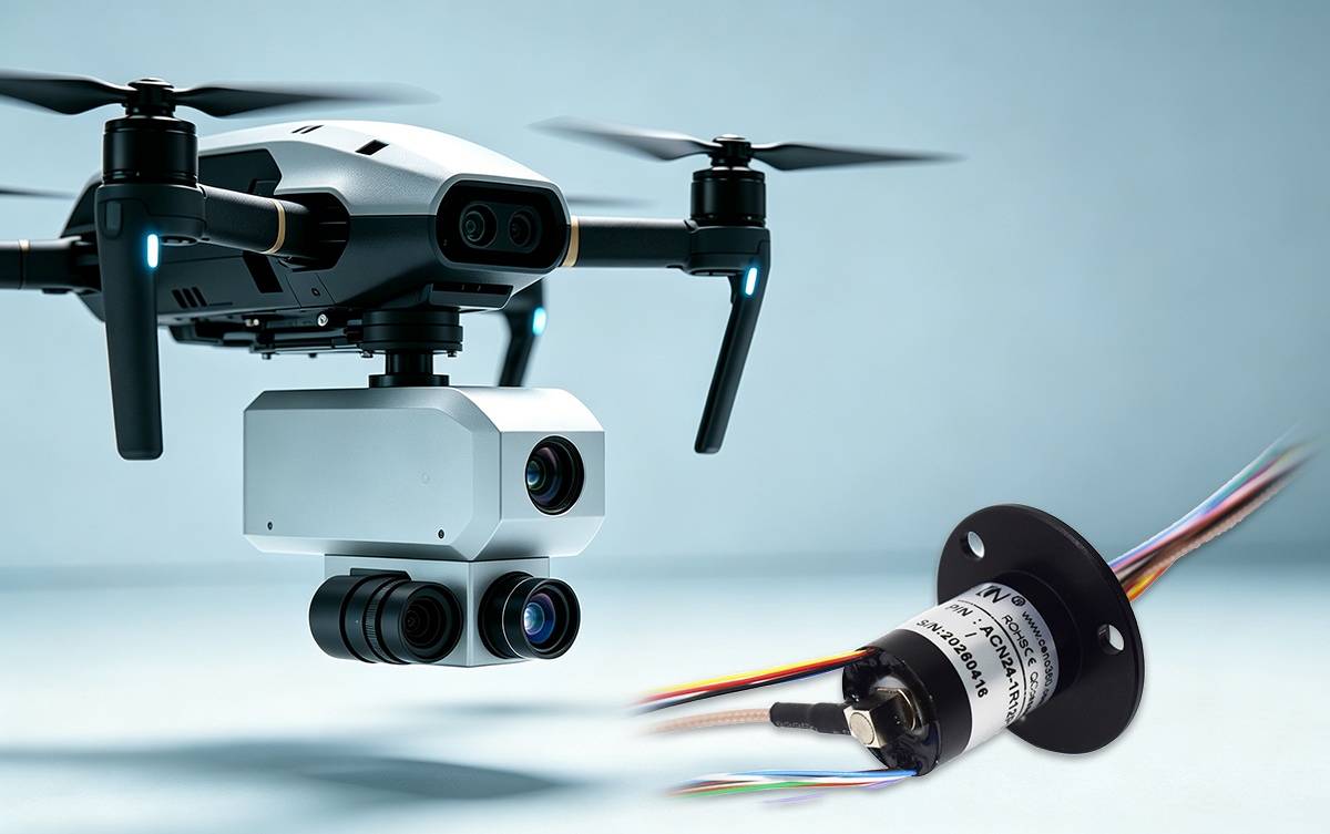  Hybrid Slip Ring for 360° Rotation