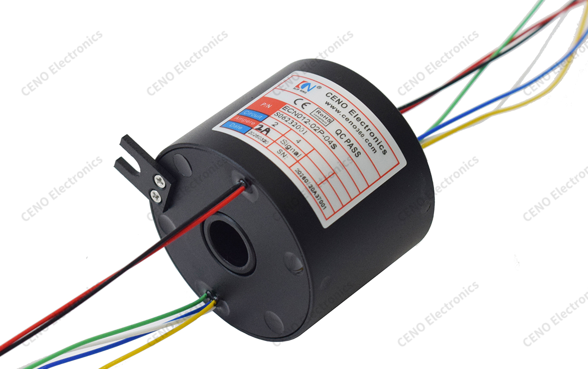 ECN012-02P-04S Through Bore Slip Ring