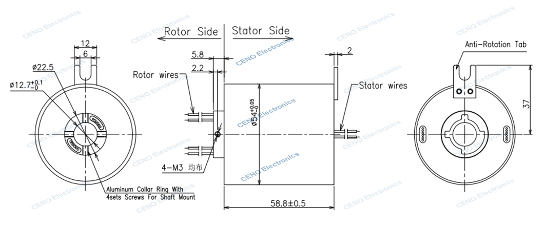 ECN012-12S-IP65(S06058032) drawing rev