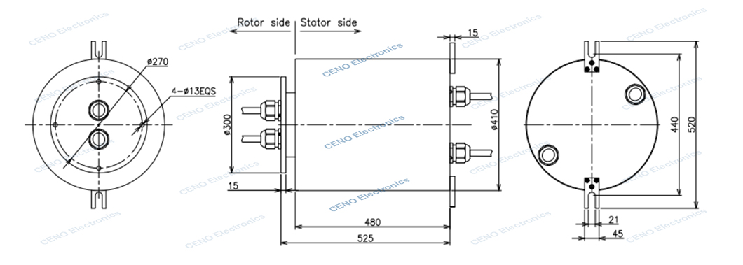 BHCN-C-08250-IP66-drawing