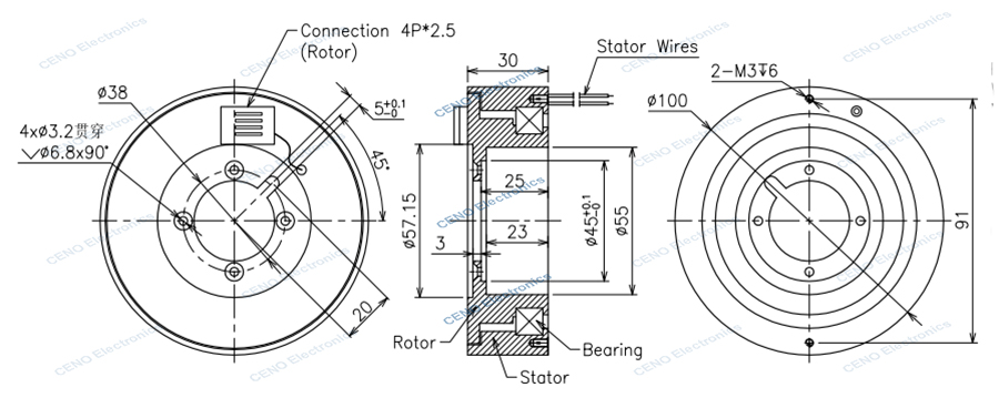 ECN045-04S-PIN drawing rev