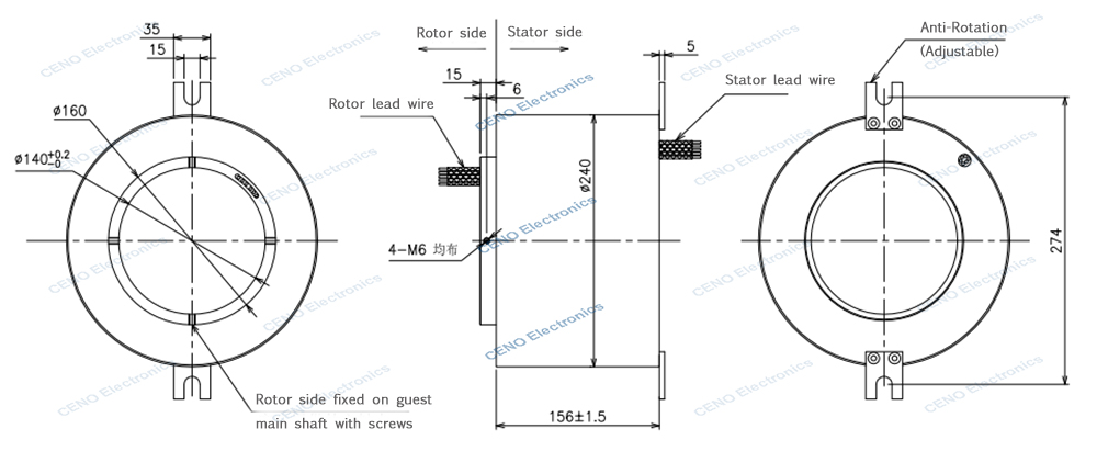 ECN140-12S-IP54 drawing rev