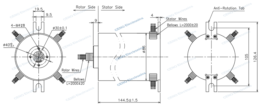 ECN000-22P-IP65   drawing