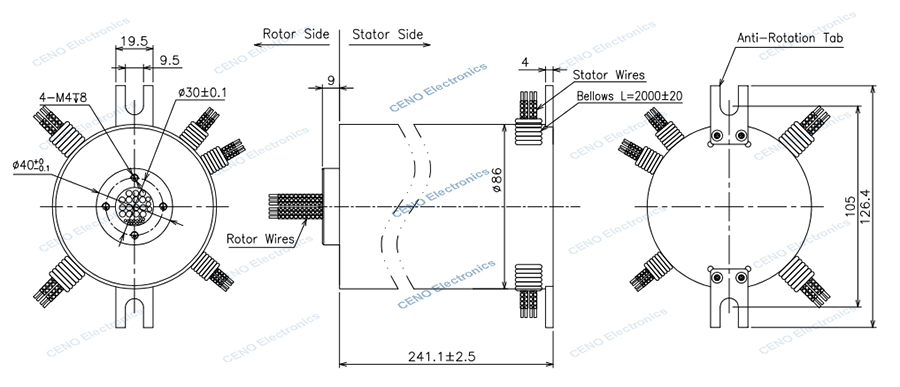 ECN000-34P-IP65-drawing