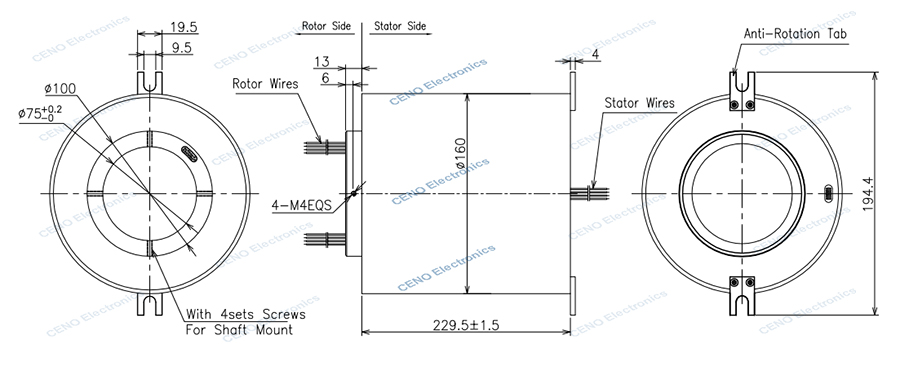 ECN075-15P-IP68 drawing rev