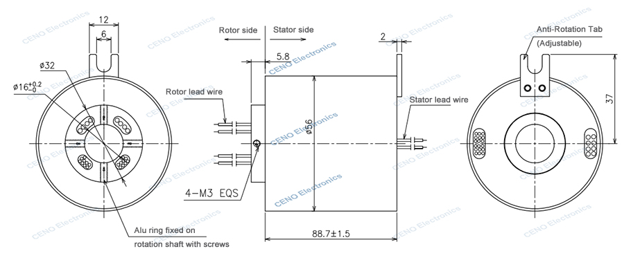 ECN016-08P2-02EG drawing rev