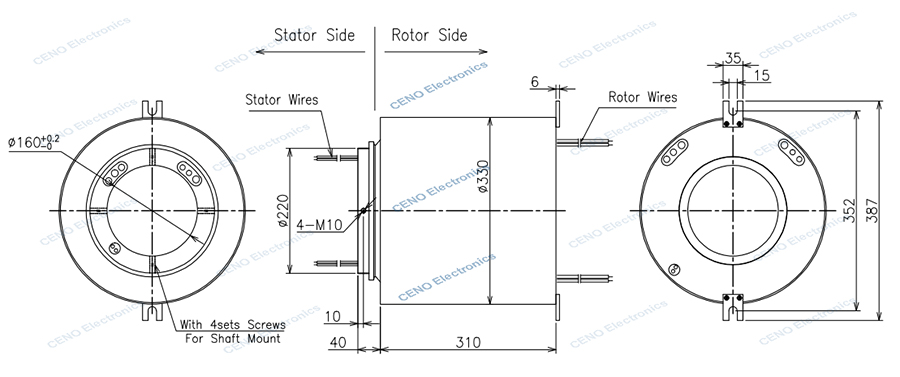 ECN160-19P-02EM-IP67 drawing rev