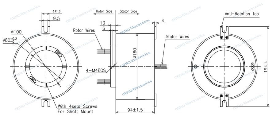 ECN080-03P4-01EM drawing rev