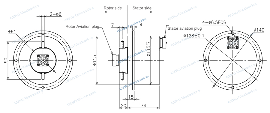 ECN000-07P1-IP66 drawing rev