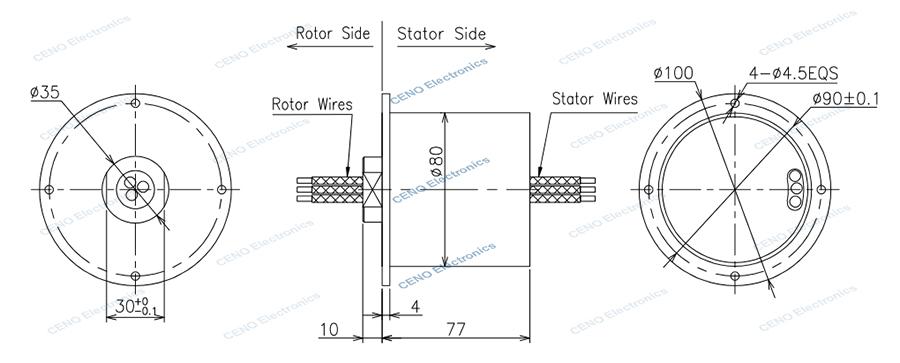 ECN000-0350-IP54 drawing