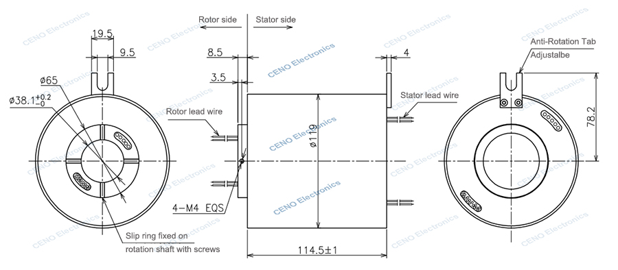 ECN038-05P4-16S drawing rev