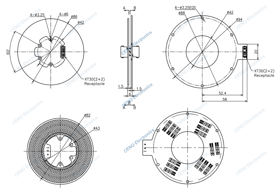 PSCN042-02P4-02S-A drawing rev