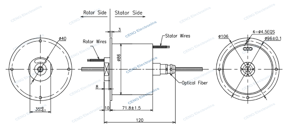 ECN000-03P4-02F-IP65 drawing rev