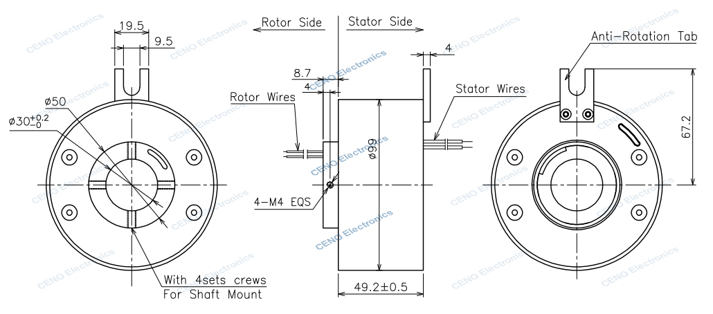 ECN030-04P4 drawing rev