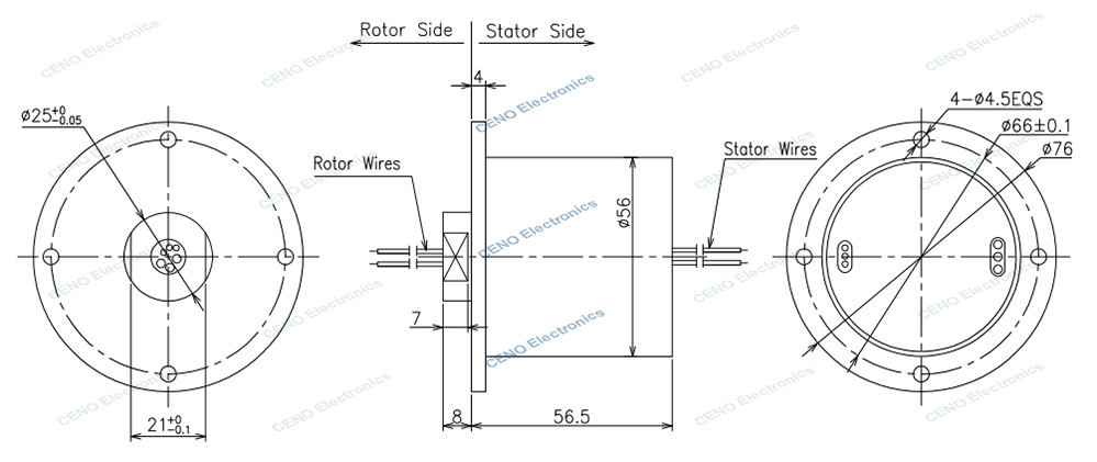 ECN000-03P3-03P2-IP65 drawing rev