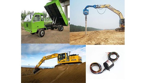 Conductive slip ring is widely used in construction machinery