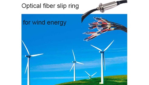 Optical fiber slip ring in wind energy application