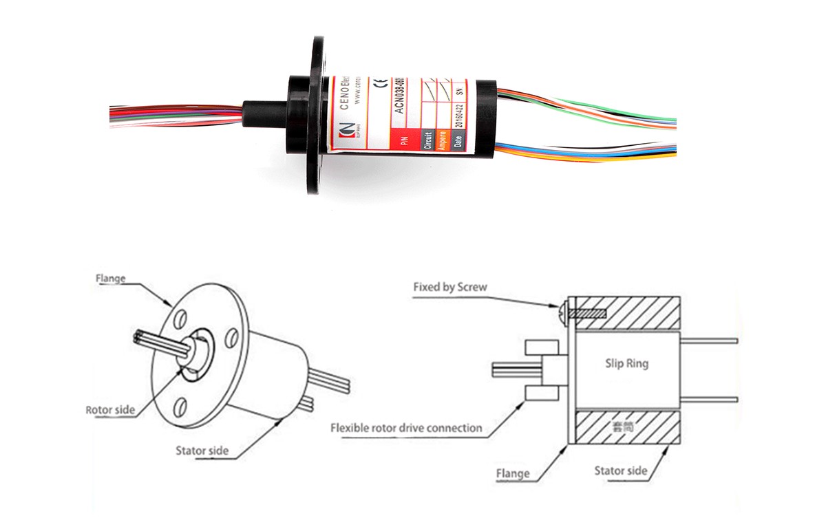 Installation Guide and Attentions for ACN/BCN/CCN Series Capsule Slip Rings with Flange