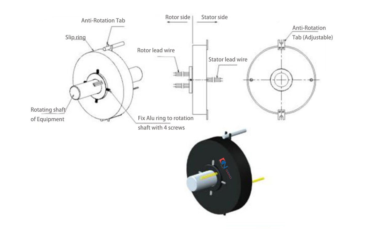 Installation Guide and Attentions for PCN Series Unitary Pancake Slip Ring